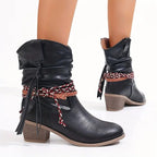 Harper | Women's Western Boots | Braided Strap · PNY