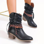 Harper | Women's Western Boots | Braided Strap · PNY