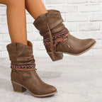 Harper | Women's Western Boots | Braided Strap · PNY
