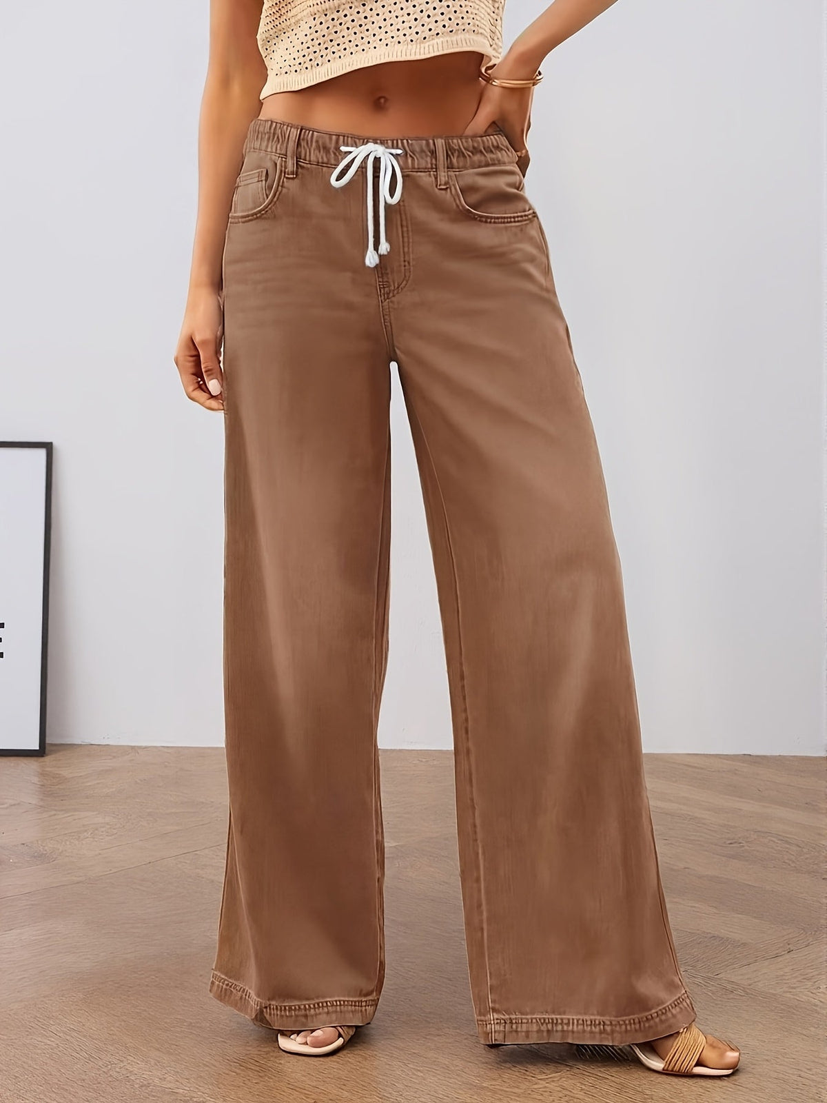 Harper | Women's Wide-Leg Jeans | Drawstring Waist · PNY