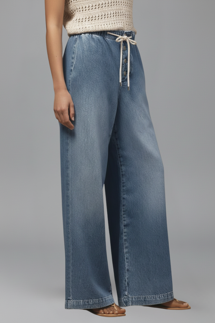 Harper | Women's Wide-Leg Jeans | Drawstring Waist · PNY