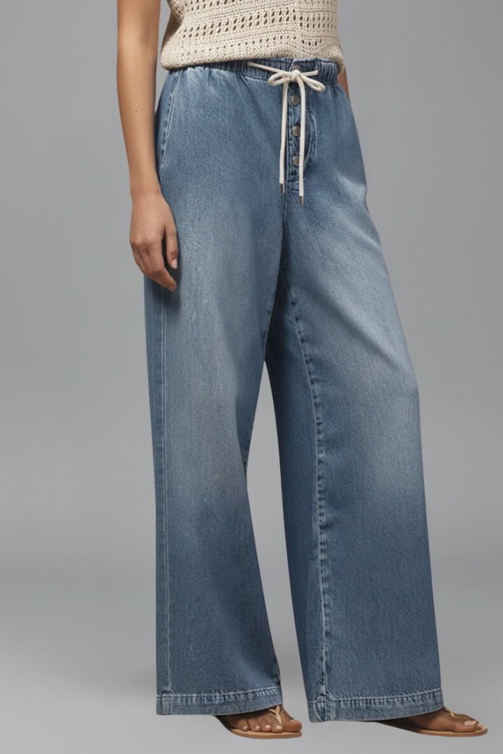 Harper | Women's Wide-Leg Jeans | Drawstring Waist · PNY