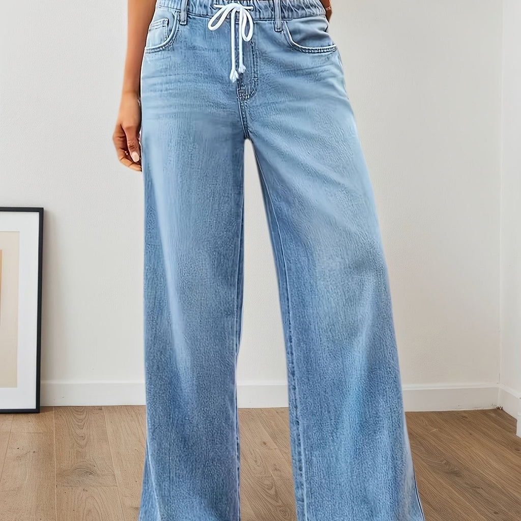 Harper | Women's Wide-Leg Jeans | Drawstring Waist · PNY