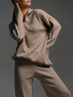 Harper | Women's Wide-Leg Knit Set | Collared Top · PNY