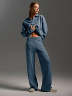 Harper | Women's Wide-Leg Knit Set | Collared Top · PNY