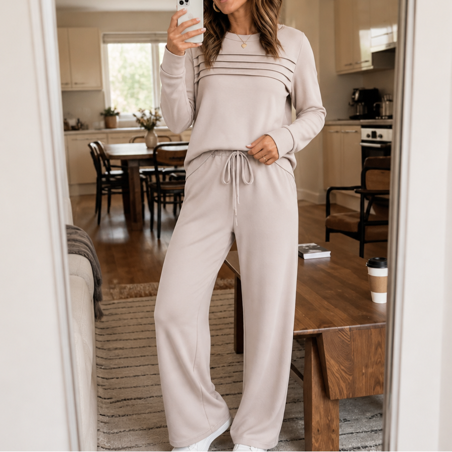 Harper | Women's Wide-Leg Loungewear Set | Drawstring Pants · PNY