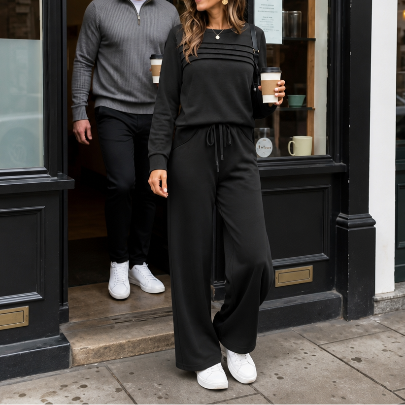 Harper | Women's Wide-Leg Loungewear Set | Drawstring Pants · PNY