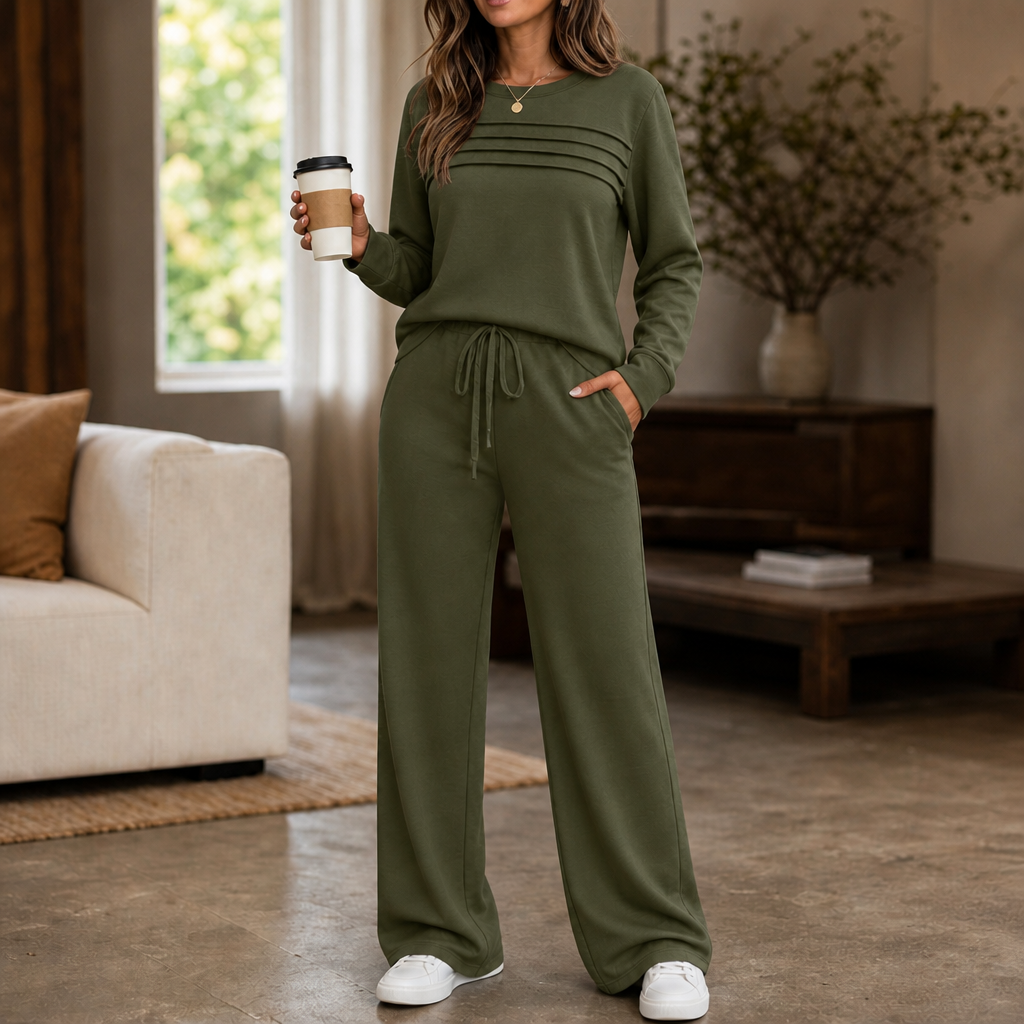 Harper | Women's Wide-Leg Loungewear Set | Drawstring Pants · PNY