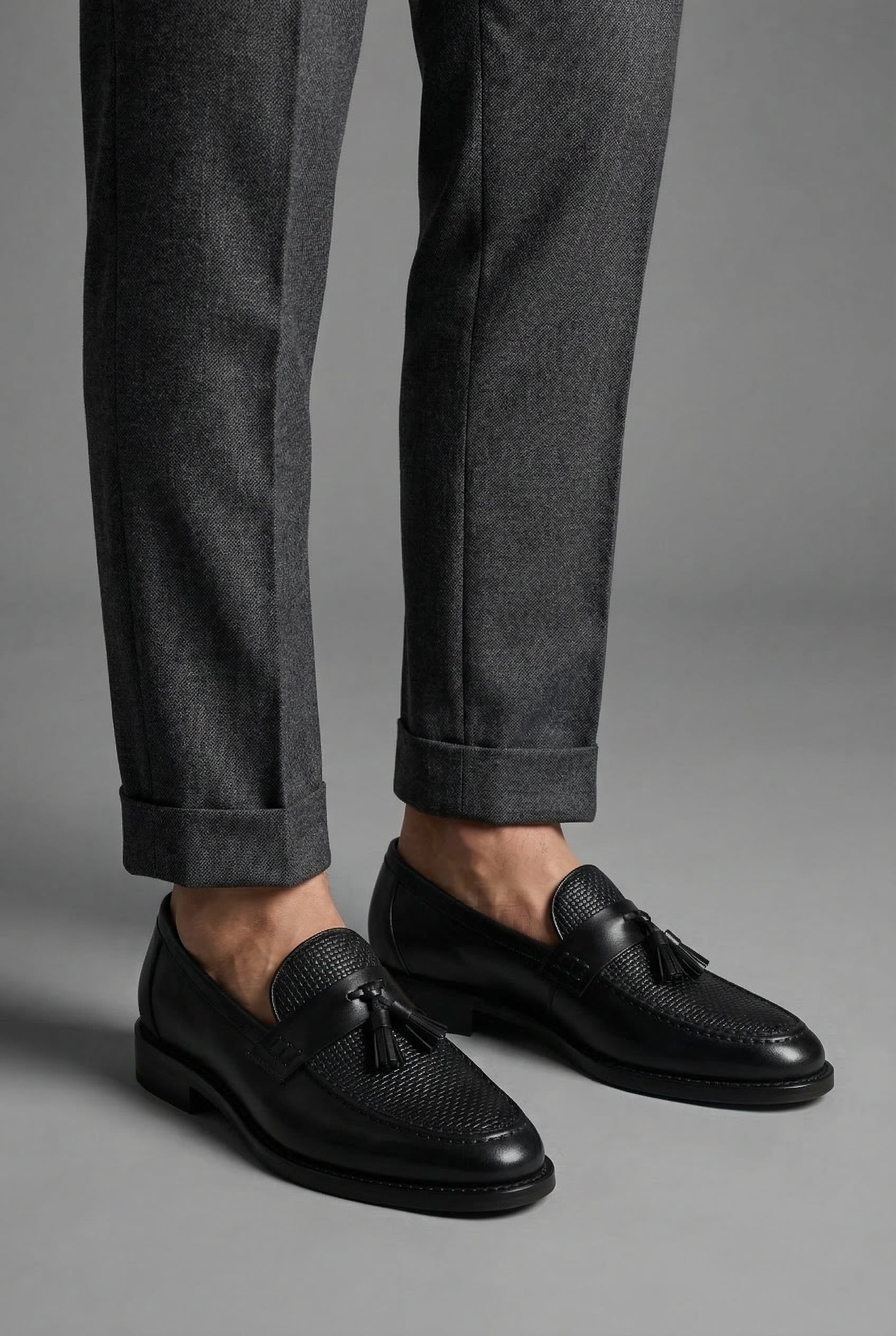 Harrison | Men's Slip-On Dress Shoes | Low Profile Tassel Detail · PNY