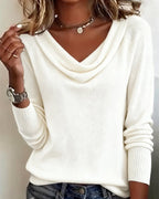Hazel | Women's Cowl Neck Sweater | Cozy Knit · PNY