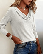 Hazel | Women's Cowl Neck Sweater | Cozy Knit · PNY