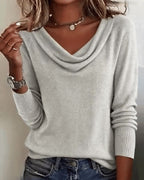 Hazel | Women's Cowl Neck Sweater | Cozy Knit · PNY