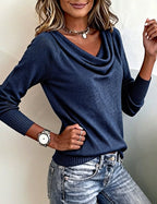 Hazel | Women's Cowl Neck Sweater | Cozy Knit · PNY