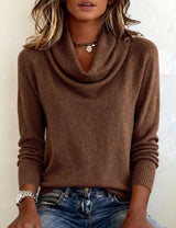 Hazel | Women's Cowl Neck Sweater | Cozy Knit