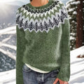Hazel | Women's Crewneck Sweater | Fair Isle