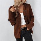 Hazel | Women's Hooded Cardigan | Button-Front · PNY