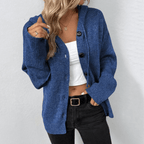 Hazel | Women's Hooded Cardigan | Button-Front · PNY