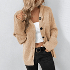 Hazel | Women's Hooded Cardigan | Button-Front · PNY