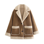 Hazel | Women's Oversized Jacket | Faux Shearling · PNY