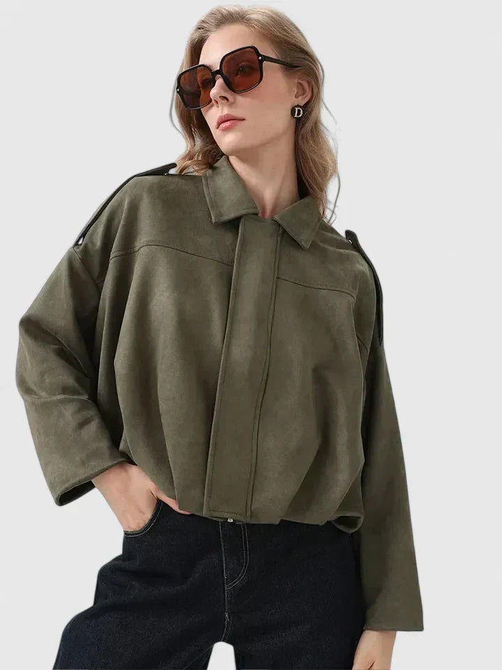 Hazel | Women's Oversized Jacket | Suede · PNY