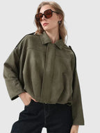 Hazel | Women's Oversized Jacket | Suede · PNY