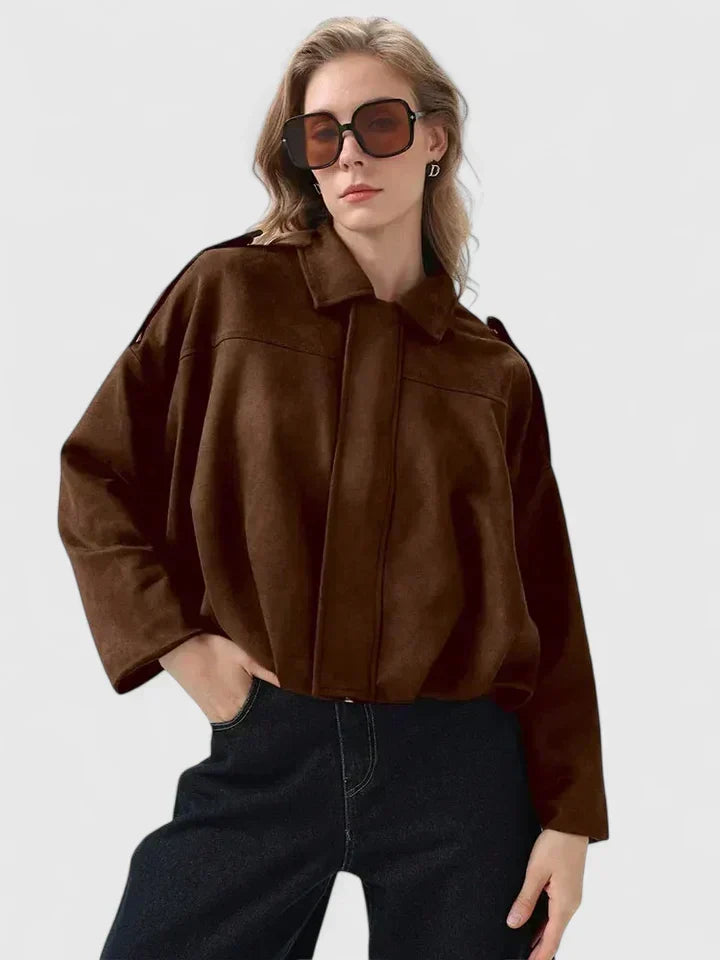 Hazel | Women's Oversized Jacket | Suede · PNY