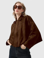 Hazel | Women's Oversized Jacket | Suede · PNY
