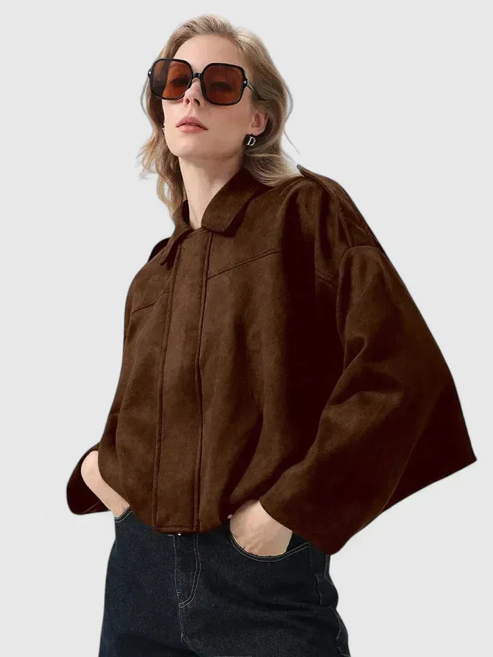 Hazel | Women's Oversized Jacket | Suede · PNY