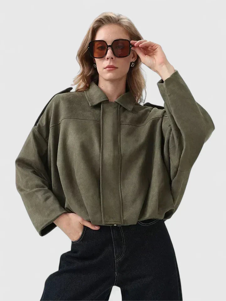 Hazel | Women's Oversized Jacket | Suede · PNY