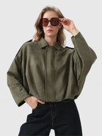 Hazel | Women's Oversized Jacket | Suede · PNY