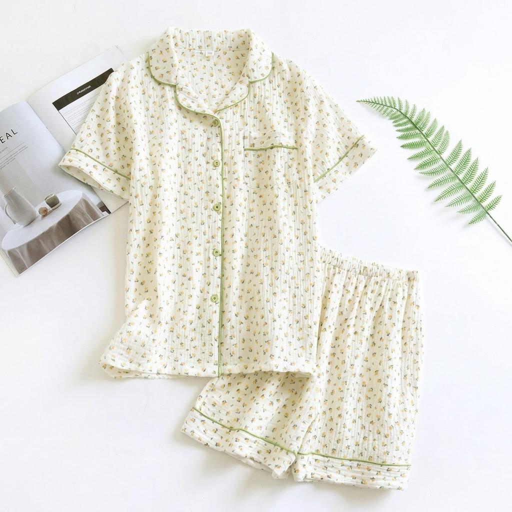 Hazel | Women's Short-Sleeve Pajama Set | Fruit Print · PNY