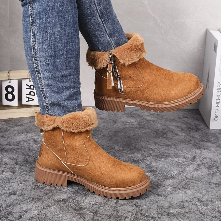 Hazel | Women's Side-Zip Boots | Fur-Lined · PNY