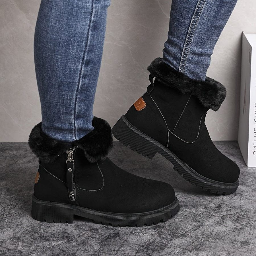 Hazel | Women's Side-Zip Boots | Fur-Lined · PNY
