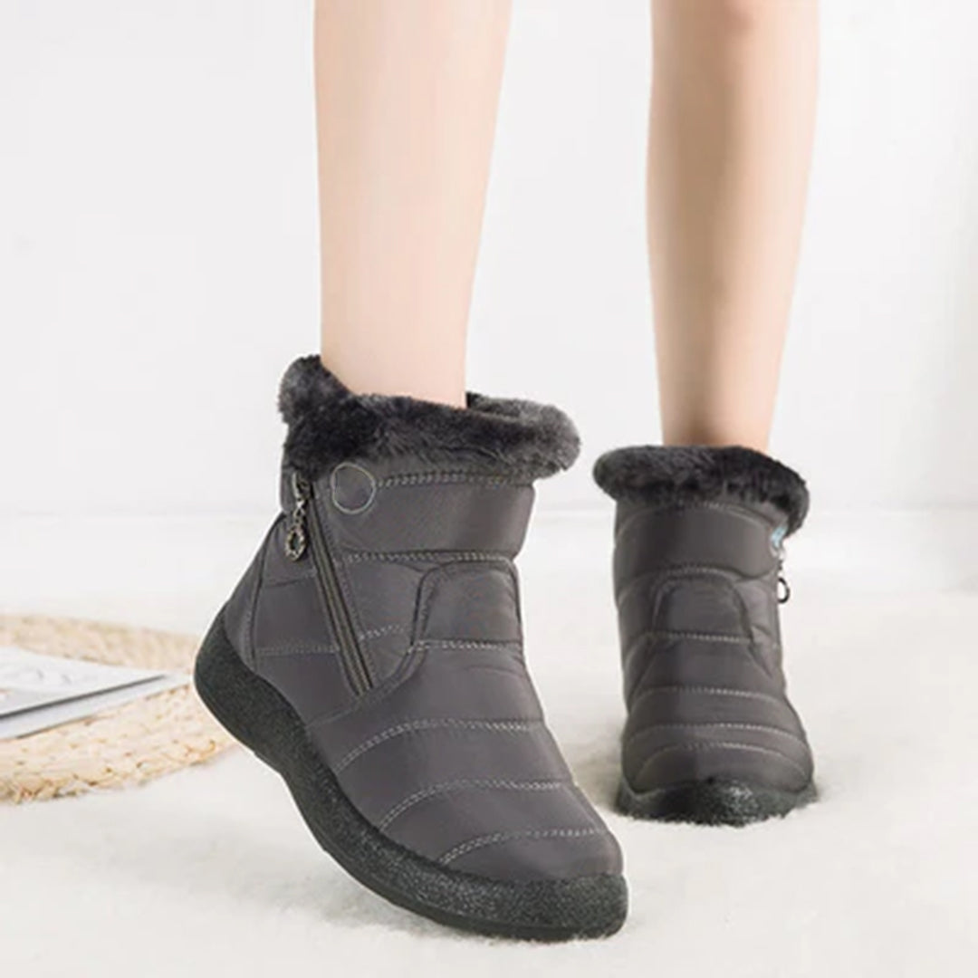 Hazel | Women's Side-Zip Snow Boots | Fur-Lined · PNY