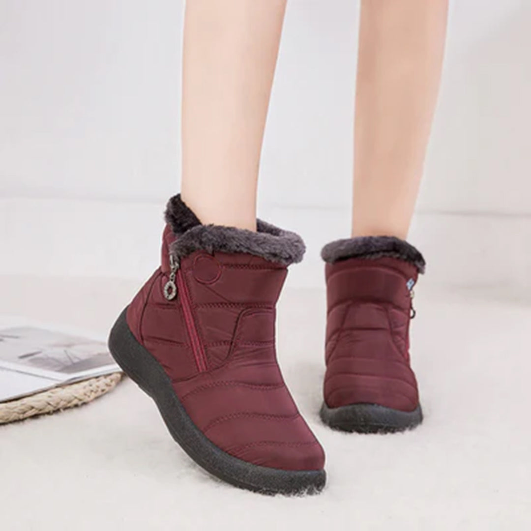 Hazel | Women's Side-Zip Snow Boots | Fur-Lined · PNY