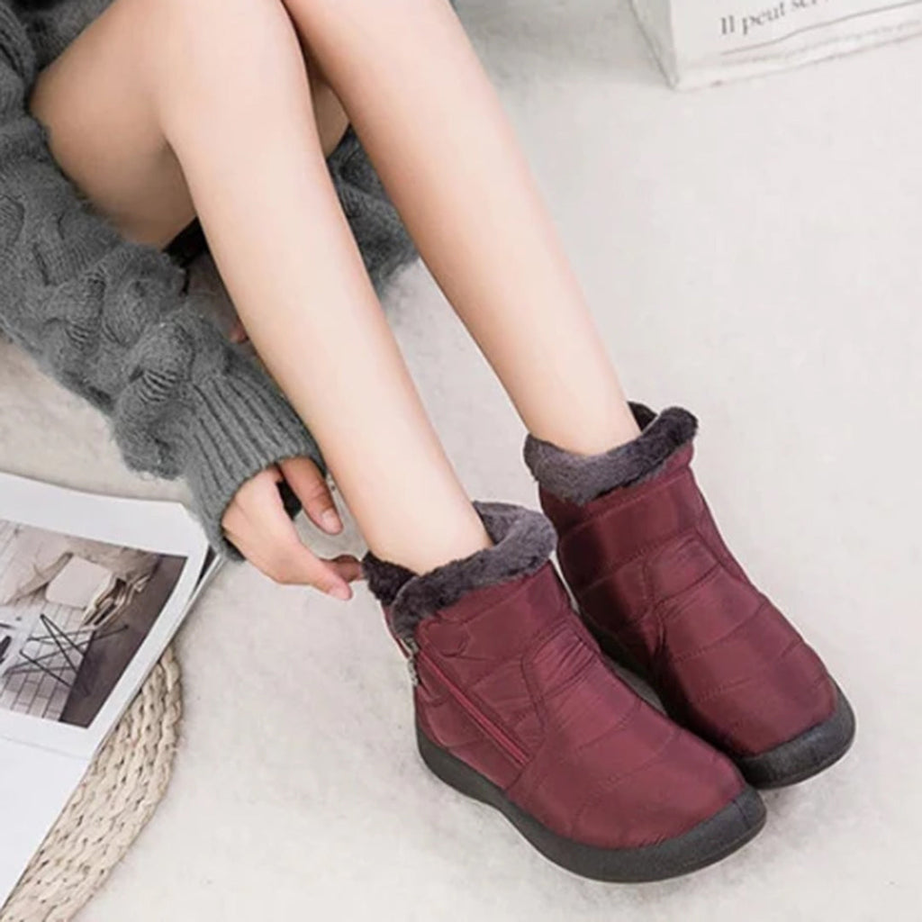 Hazel | Women's Side-Zip Snow Boots | Fur-Lined · PNY