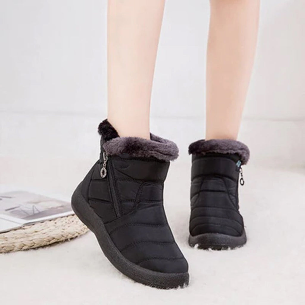 Hazel | Women's Side-Zip Snow Boots | Fur-Lined · PNY