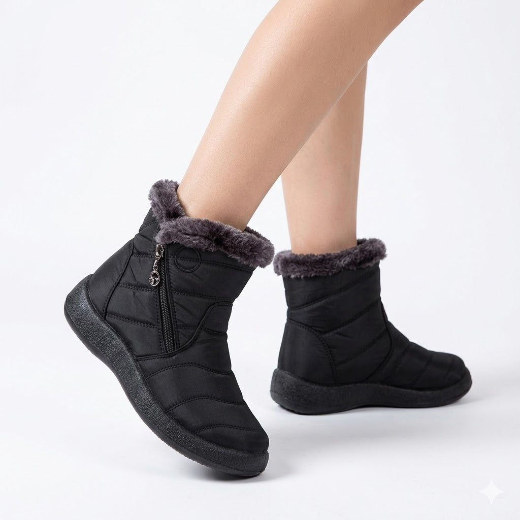 Hazel | Women's Side-Zip Snow Boots | Fur-Lined · PNY