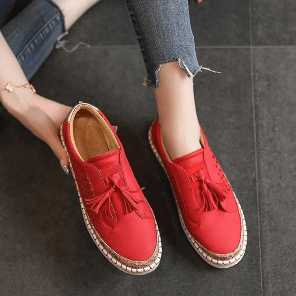 Hazel | Women's Slip-On Sneakers | Perforated Suede · PNY