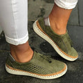 Hazel | Women's Slip-On Sneakers | Perforated Suede