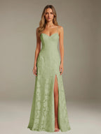 Hazel | Women's Sweetheart Gown | Side Slit · PNY