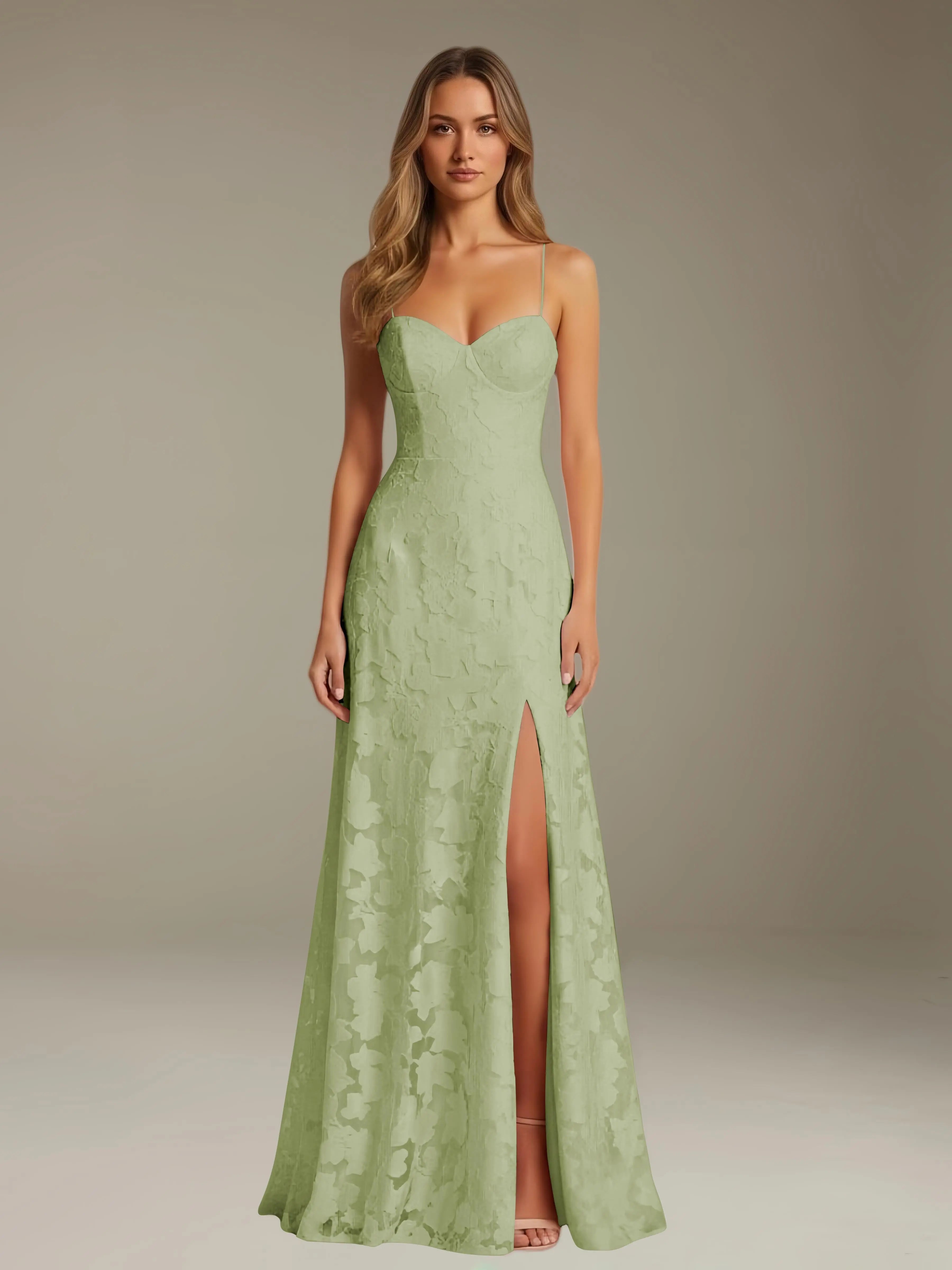 Hazel | Women's Sweetheart Gown | Side Slit · PNY