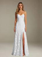Hazel | Women's Sweetheart Gown | Side Slit · PNY