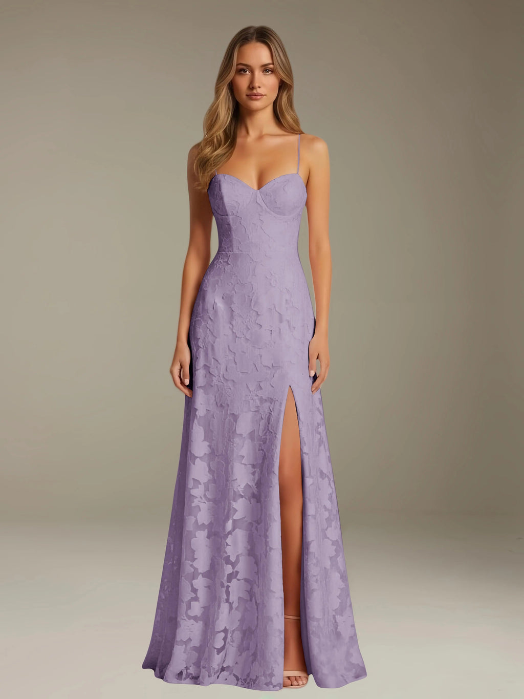 Hazel | Women's Sweetheart Gown | Side Slit · PNY