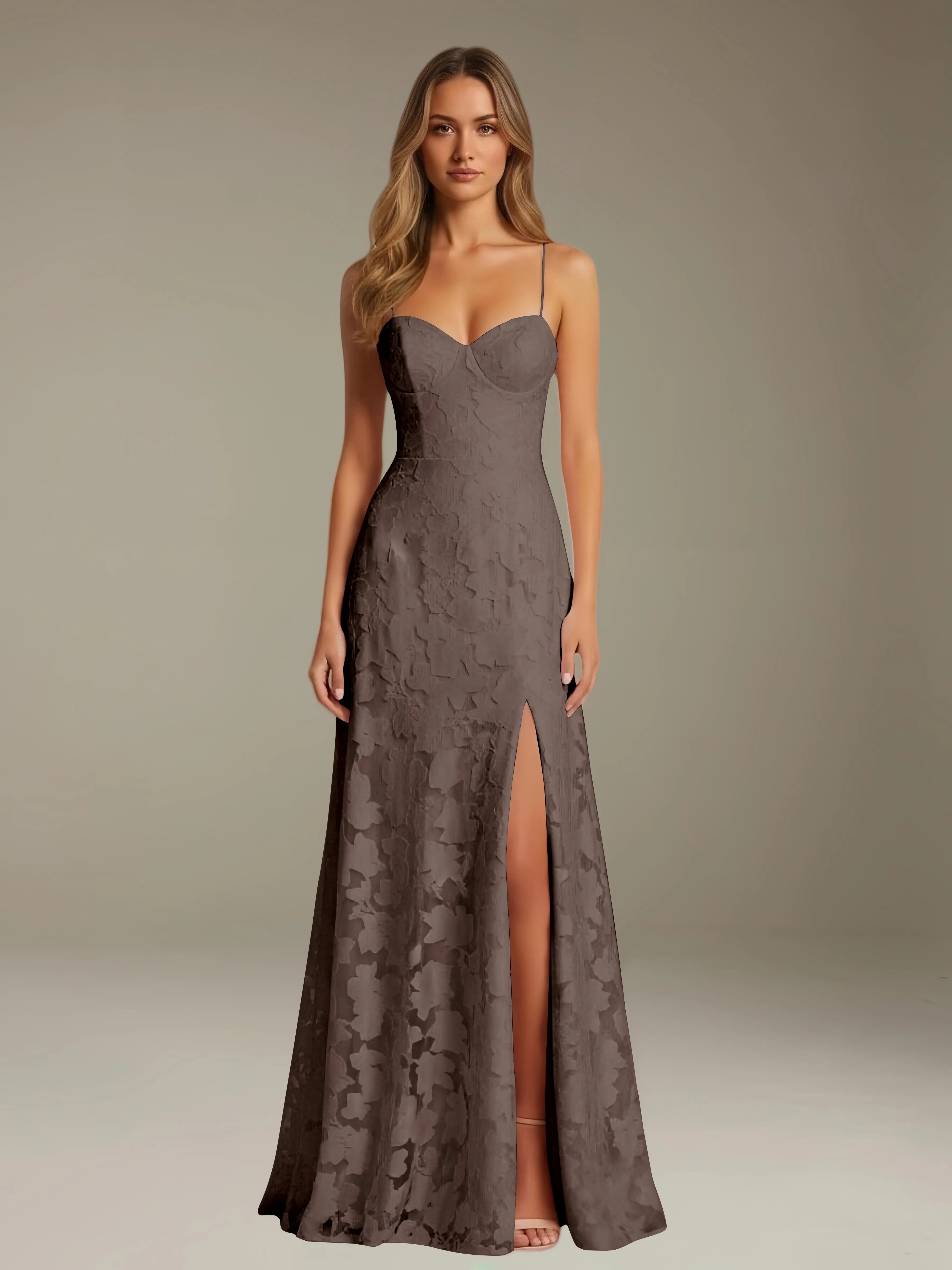 Hazel | Women's Sweetheart Gown | Side Slit · PNY