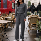 Hazel | Women's Wide-Leg Loungewear Set | Drawstring · PNY