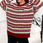 Holly | Women's Crewneck Sweater | Fair Isle · PNY