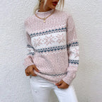 Holly | Women's Crewneck Sweater | Snowflake Pattern · PNY