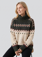 Holly | Women's Turtleneck Sweater | Fair Isle