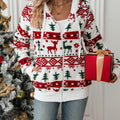 Holly | Women's Zip-Up Hoodie | Fleece Christmas